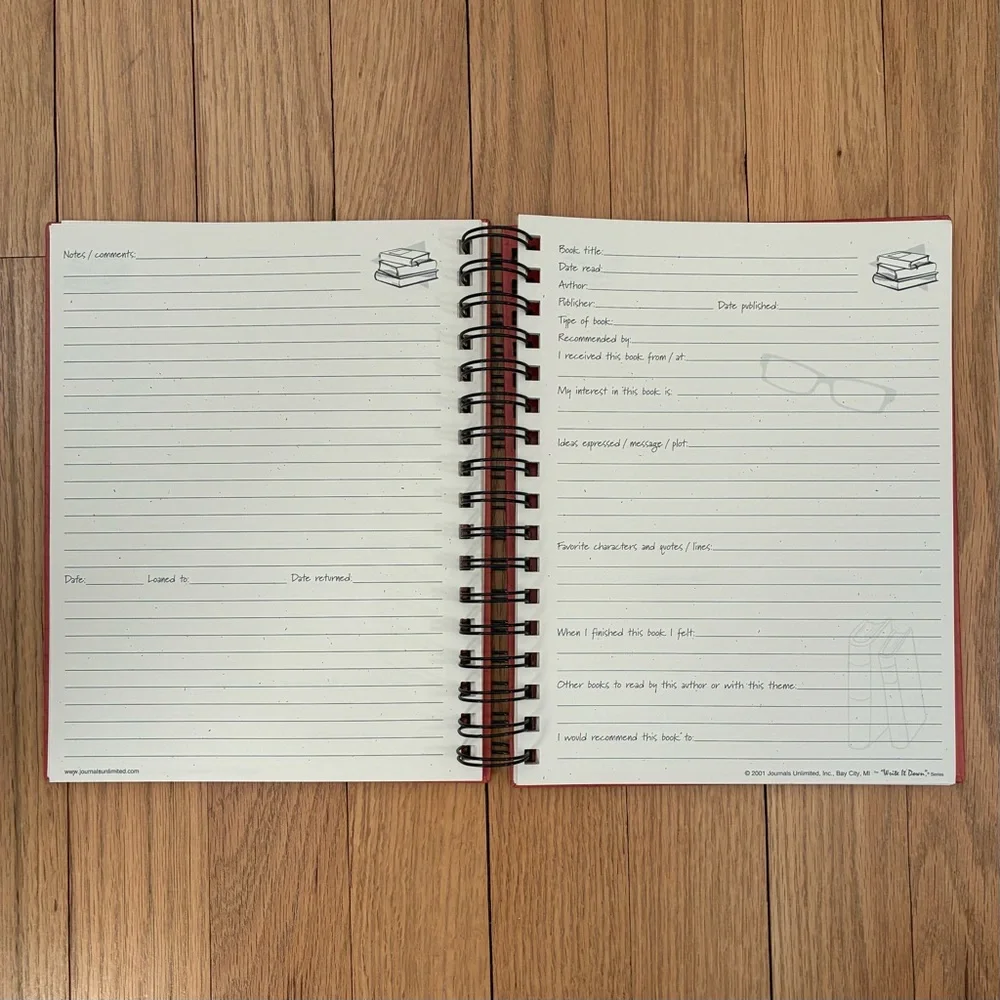 Spiral Journal Set: 2 spiral journal notebooks; Hardcover. Ruled pages
